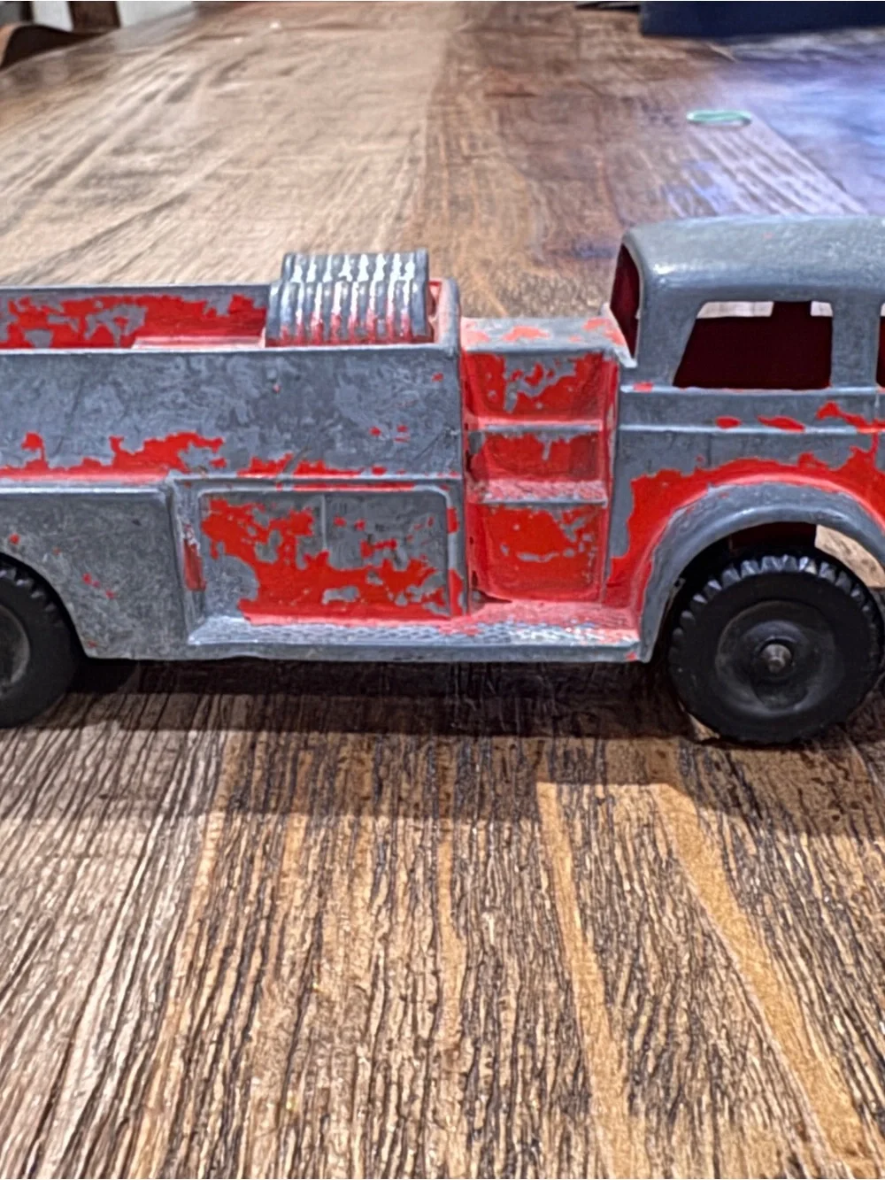 2 Vintage-1950 Hubley fire truck and Hubley wrecker die cast